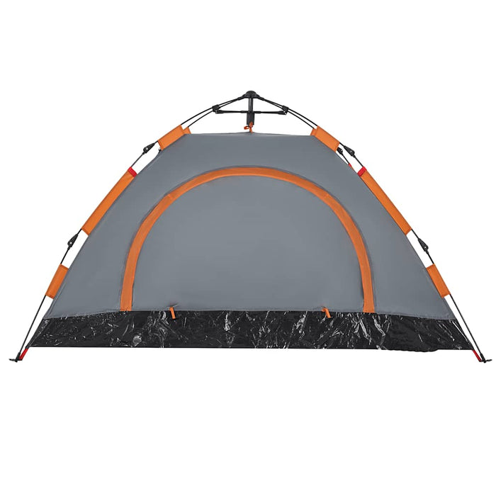 Cort de camping, 2 persoane, gri/portocaliu, setare rapidă - WALTI WALTI