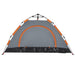 Cort de camping, 2 persoane, gri/portocaliu, setare rapidă - WALTI WALTI