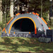 Cort de camping, 2 persoane, gri/portocaliu, setare rapidă - WALTI WALTI