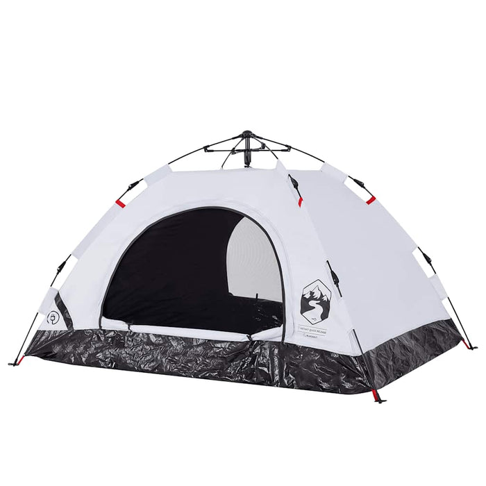 Cort de camping 2 persoane, alb opac, setare rapidă, țesătură - WALTI WALTI
