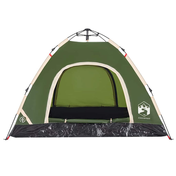 Cort de camping pentru 3 persoane, setare rapidă, verde - WALTI WALTI