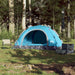Cort de camping pentru 3 persoane, setare rapidă, albastru - WALTI WALTI