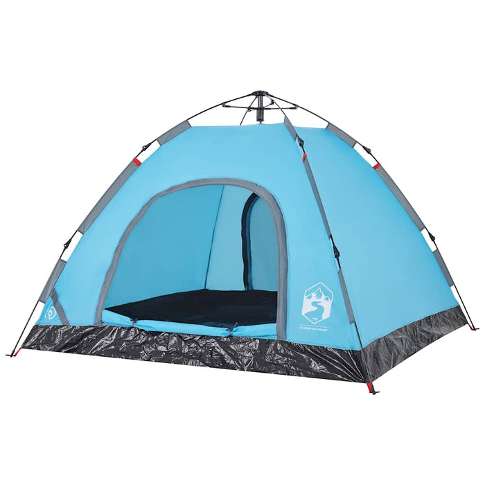 Cort de camping pentru 3 persoane, setare rapidă, albastru - WALTI WALTI