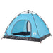 Cort de camping pentru 3 persoane, setare rapidă, albastru - WALTI WALTI