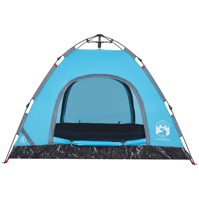 Cort de camping pentru 3 persoane, setare rapidă, albastru - WALTI WALTI