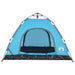 Cort de camping pentru 3 persoane, setare rapidă, albastru - WALTI WALTI