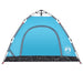 Cort de camping pentru 3 persoane, setare rapidă, albastru - WALTI WALTI