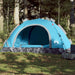 Cort de camping pentru 3 persoane, setare rapidă, albastru - WALTI WALTI