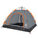 Cort de camping, 3 persoane, gri/portocaliu, setare rapidă - WALTI WALTI