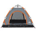 Cort de camping, 3 persoane, gri/portocaliu, setare rapidă - WALTI WALTI