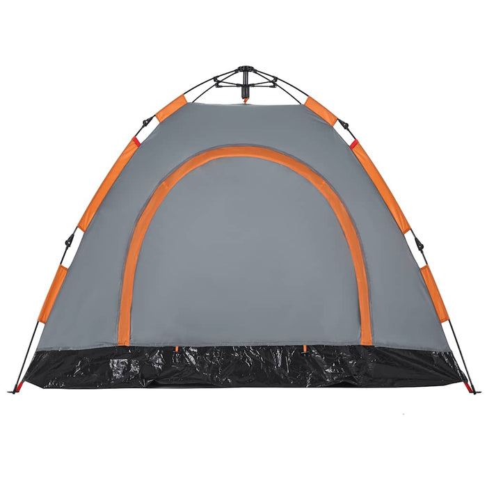 Cort de camping, 3 persoane, gri/portocaliu, setare rapidă - WALTI WALTI