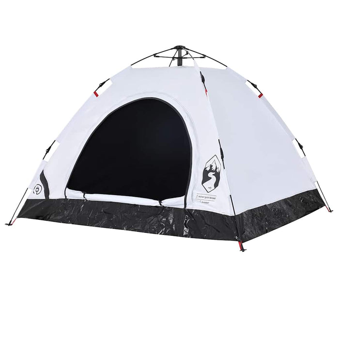 Cort de camping 3 persoane, alb opac, setare rapidă, țesătură - WALTI WALTI