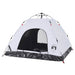 Cort de camping 3 persoane, alb opac, setare rapidă, țesătură - WALTI WALTI