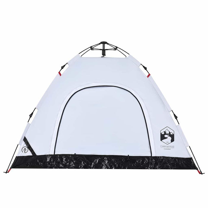 Cort de camping 3 persoane, alb opac, setare rapidă, țesătură - WALTI WALTI