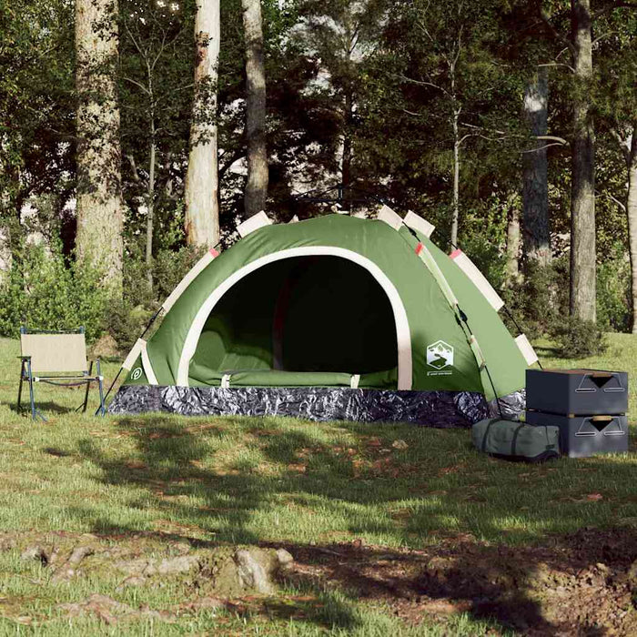 Cort de camping pentru 4 persoane, setare rapidă, verde - WALTI WALTI