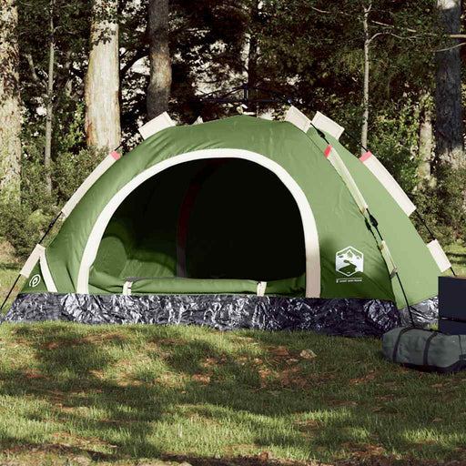 Cort de camping pentru 4 persoane, setare rapidă, verde - WALTI WALTI