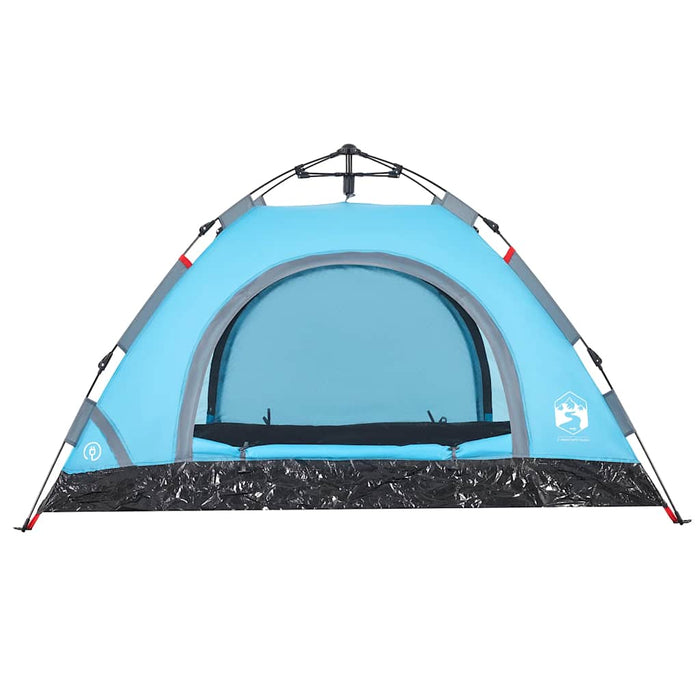 Cort de camping pentru 4 persoane, setare rapidă, albastru - WALTI WALTI