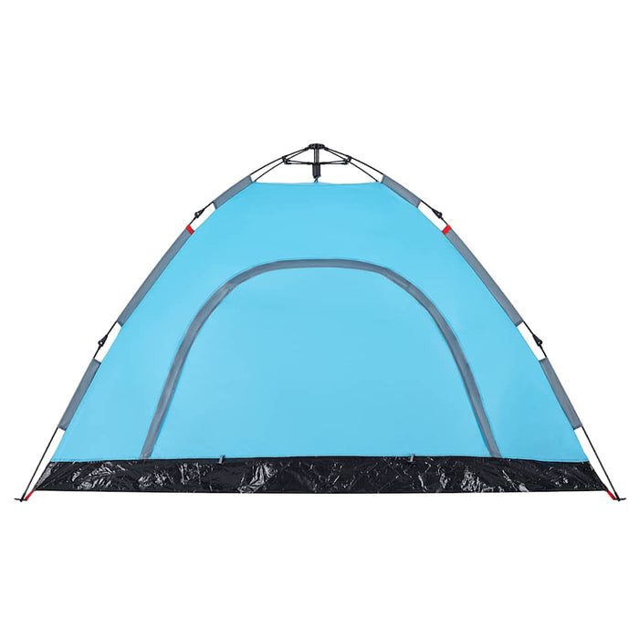 Cort de camping pentru 4 persoane, setare rapidă, albastru - WALTI WALTI