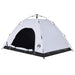Cort de camping 4 persoane, alb opac, setare rapidă, țesătură - WALTI WALTI