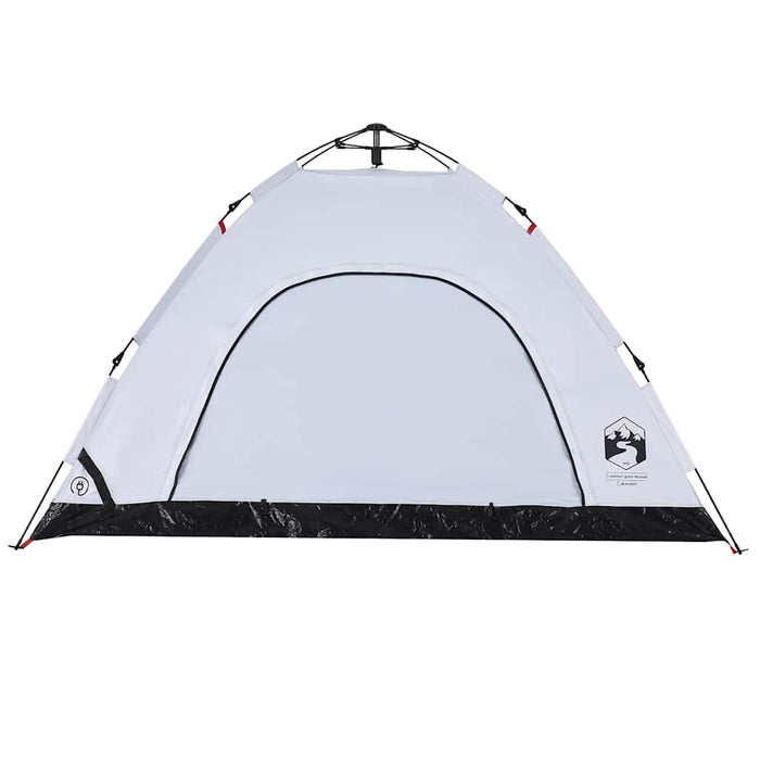 Cort de camping 4 persoane, alb opac, setare rapidă, țesătură - WALTI WALTI