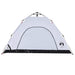 Cort de camping 4 persoane, alb opac, setare rapidă, țesătură - WALTI WALTI