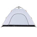Cort de camping 4 persoane, alb opac, setare rapidă, țesătură - WALTI WALTI