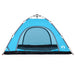 Cort de camping pentru 5 persoane, eliberare rapidă, albastru - WALTI WALTI