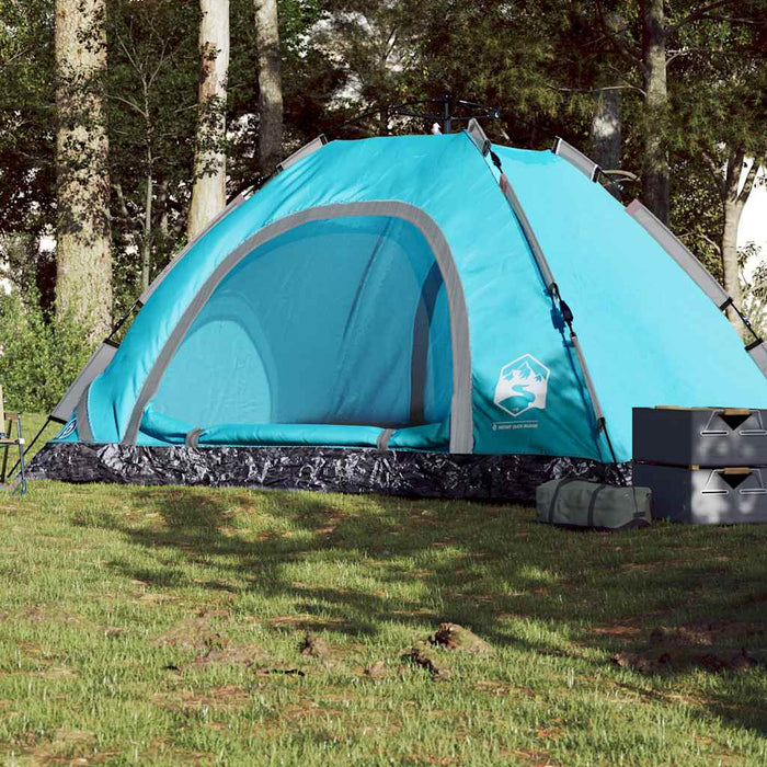 Cort de camping pentru 5 persoane, eliberare rapidă, albastru - WALTI WALTI