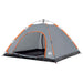 Cort camping, 5 persoane, gri/oranj, setare rapidă - WALTI WALTI