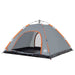 Cort camping, 5 persoane, gri/oranj, setare rapidă - WALTI WALTI