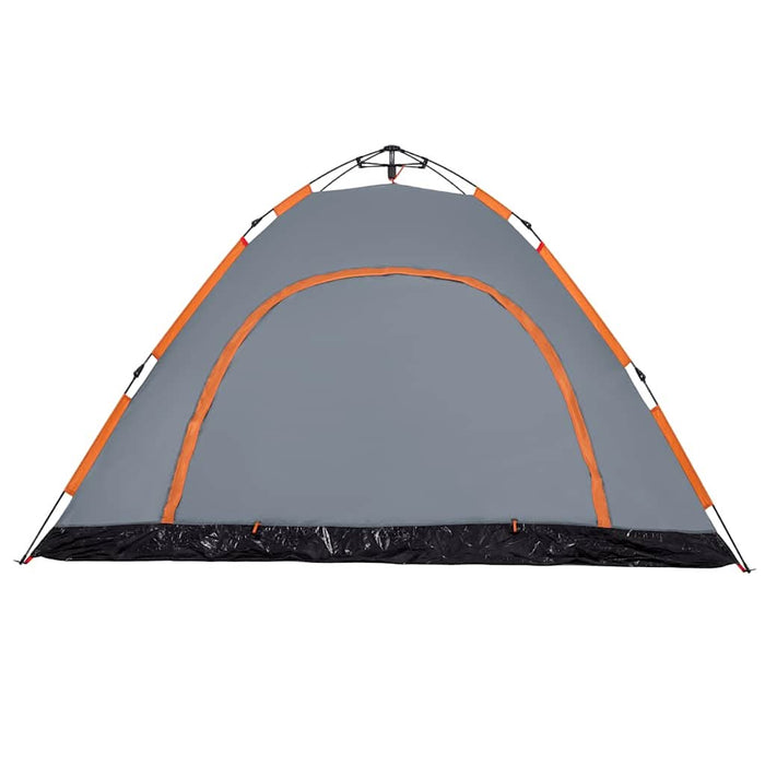 Cort camping, 5 persoane, gri/oranj, setare rapidă - WALTI WALTI