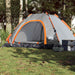 Cort camping, 5 persoane, gri/oranj, setare rapidă - WALTI WALTI