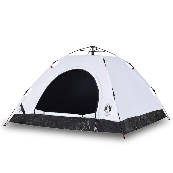 Cort de camping 5 persoane, alb opac, setare rapidă, țesătură - WALTI WALTI