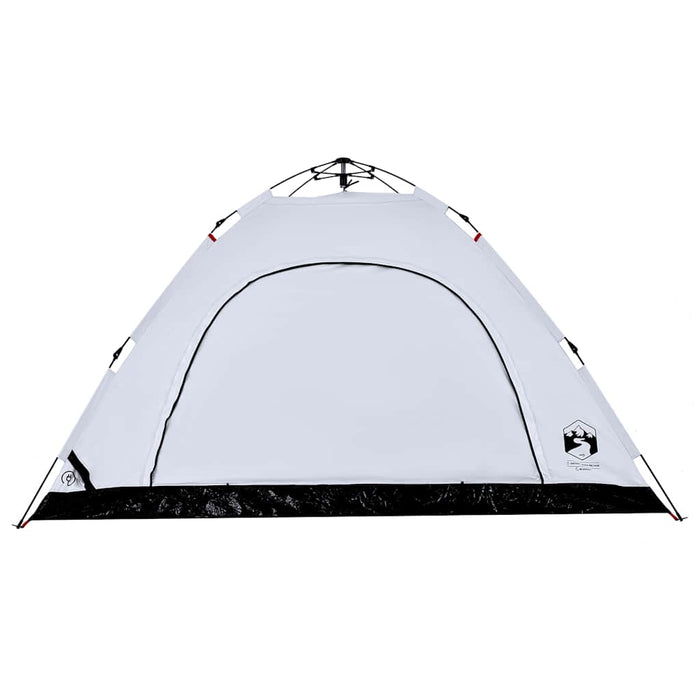 Cort de camping 5 persoane, alb opac, setare rapidă, țesătură - WALTI WALTI