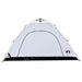Cort de camping 5 persoane, alb opac, setare rapidă, țesătură - WALTI WALTI