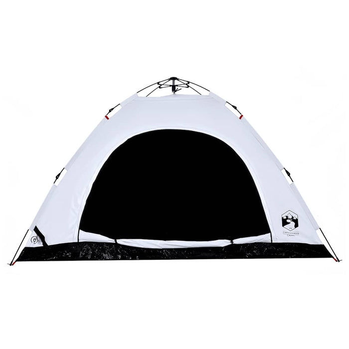 Cort de camping 5 persoane, alb opac, setare rapidă, țesătură - WALTI WALTI