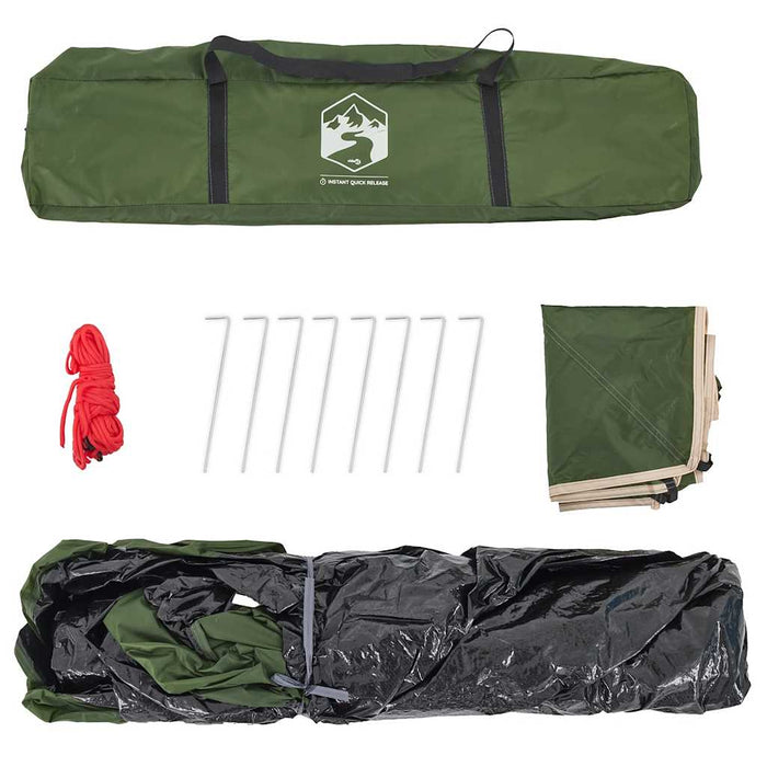 Cort de camping cupolă 3 persoane, setare rapidă, verde - WALTI WALTI