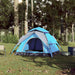 Cort de camping cupolă 3 persoane, setare rapidă, albastru - WALTI WALTI
