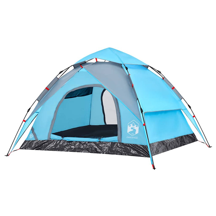 Cort de camping cupolă 3 persoane, setare rapidă, albastru - WALTI WALTI