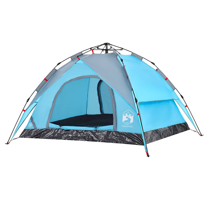 Cort de camping cupolă 3 persoane, setare rapidă, albastru - WALTI WALTI