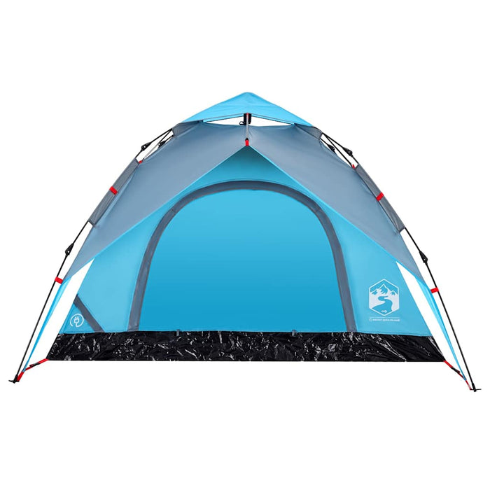Cort de camping cupolă 3 persoane, setare rapidă, albastru - WALTI WALTI
