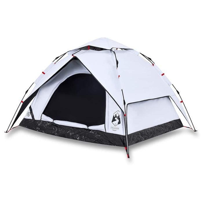 Cort de camping 3 persoane, alb opac, setare rapidă, țesătură - WALTI WALTI