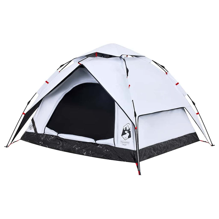 Cort de camping 3 persoane, alb opac, setare rapidă, țesătură - WALTI WALTI