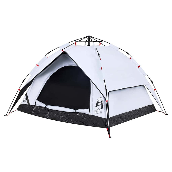 Cort de camping 3 persoane, alb opac, setare rapidă, țesătură - WALTI WALTI