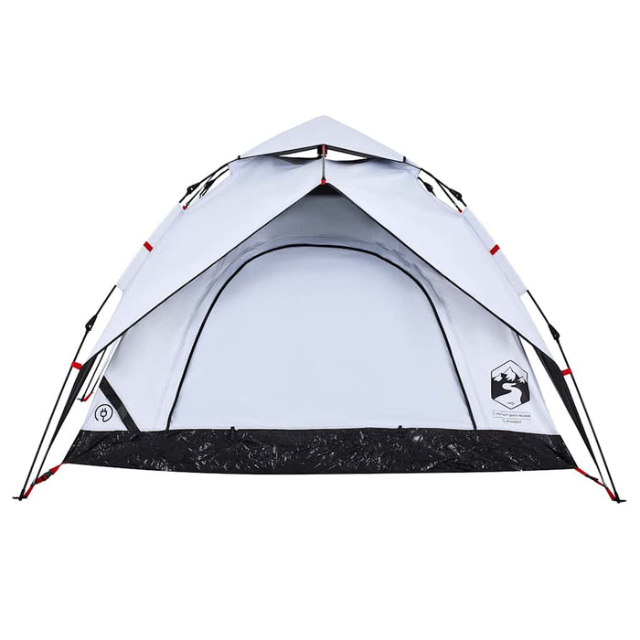 Cort de camping 3 persoane, alb opac, setare rapidă, țesătură - WALTI WALTI
