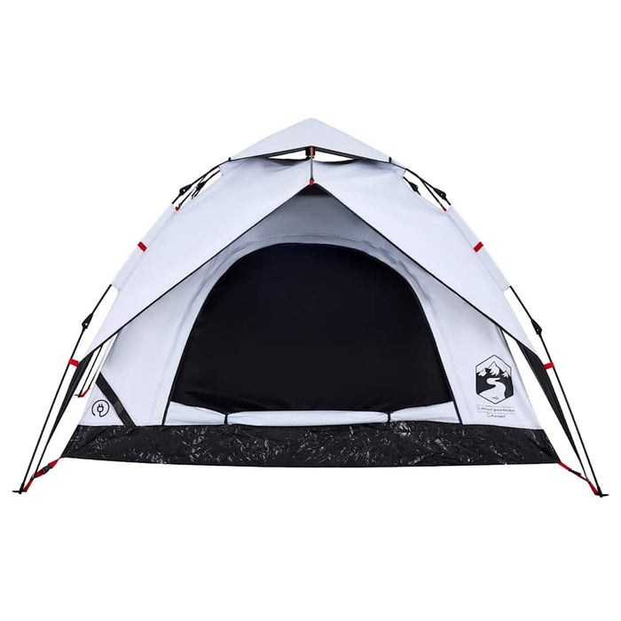Cort de camping 3 persoane, alb opac, setare rapidă, țesătură - WALTI WALTI