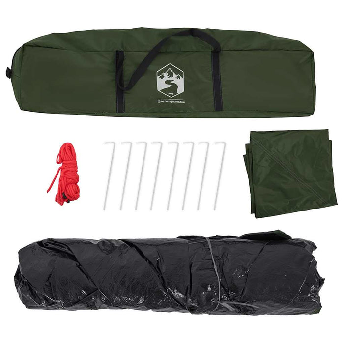 Cort de camping cupolă 4 persoane, setare rapidă, verde WALTI