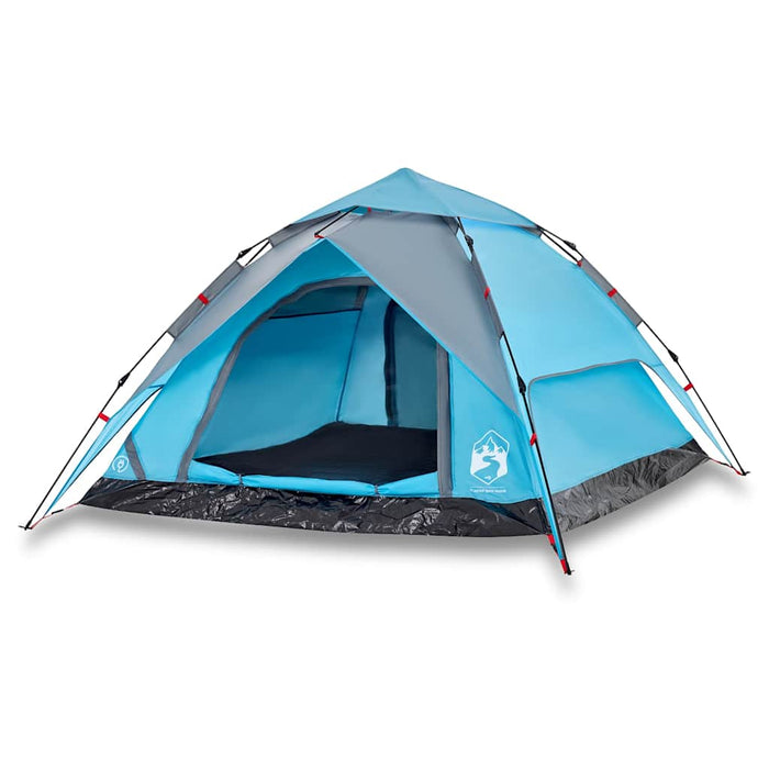Cort de camping cupolă 4 persoane, setare rapidă, albastru - WALTI WALTI