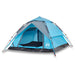 Cort de camping cupolă 4 persoane, setare rapidă, albastru - WALTI WALTI