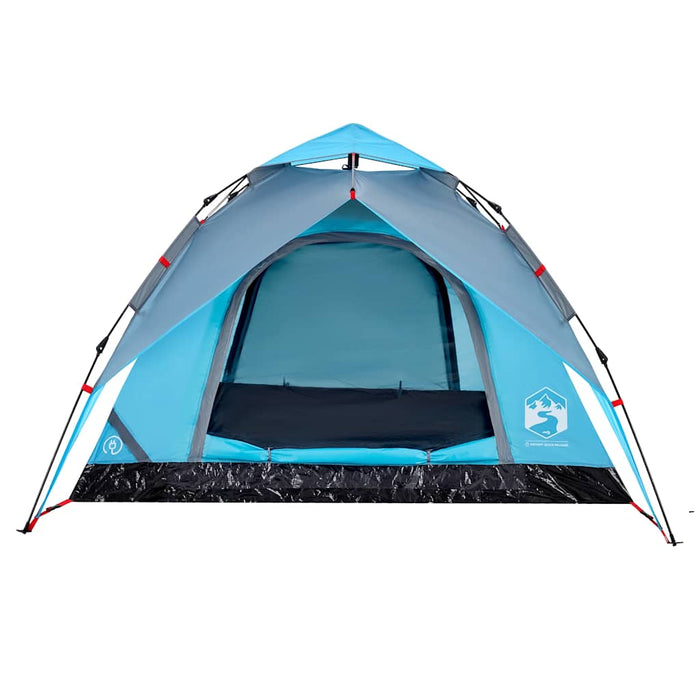 Cort de camping cupolă 4 persoane, setare rapidă, albastru - WALTI WALTI